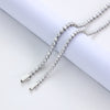 Simple Style Geometric Stainless Steel Zircon Tennis Bracelet In Bulk