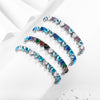 Shiny Heart Shape Titanium Steel Zircon Bracelets In Bulk