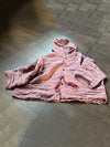 Women Summer Vintage Linen Solid Button-up Hooded Shirt