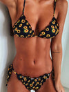 Sunflower Printed Bikinis Swimwear