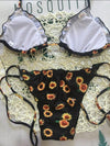 Sunflower Printed Bikinis Swimwear