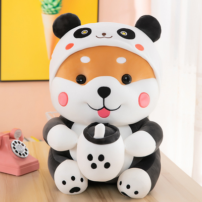 Milk Tea Dog Turns Into Tiger Plush Toy