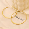 1 Pair Simple Style Round Plating 304 Stainless Steel 18K Gold Plated Earrings