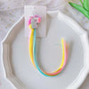 cartoon style rainbow  cloth handmade hair clip 1 piece