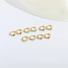 1 Pair Elegant Simple Style Commute Devil's Eye Heart Shape Enamel Copper Zircon 14K Gold Plated Earrings