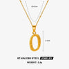 Jewelry Simple Style Cool Style letter 304 Stainless Steel 18K Gold Plated Plating Pendant Necklace