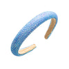 casual solid color cloth inlay artificial rhinestones hair band