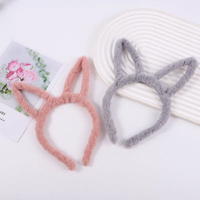 Women's Cute Simple Style Ear Plush Hair Band