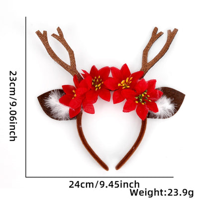 Cartoon Style Antlers Elk Plastic Hair Bands & Headbands