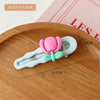 cute spring and summer new frosted flower duckbill clip Tulip hairpin candy color side clip  headdress for women