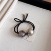 Early Autumn New Design Sense Pearl Headband Headdress Highly Elastic Rubber Band Advanced Ponytail Hair Ring Hairware