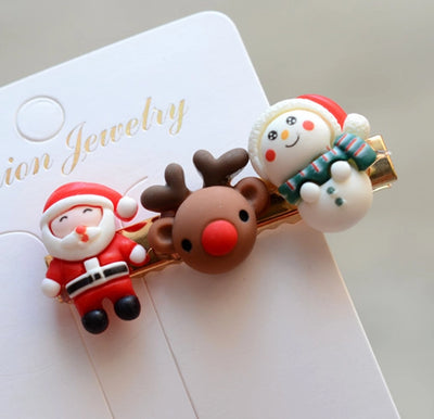 Christmas Fashion Girl'S Christmas Tree Arylic Hair Clip