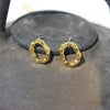 1 Pair Simple Style Classic Style IG Style Letter Plating Brass 24K Gold Plated Ear Studs