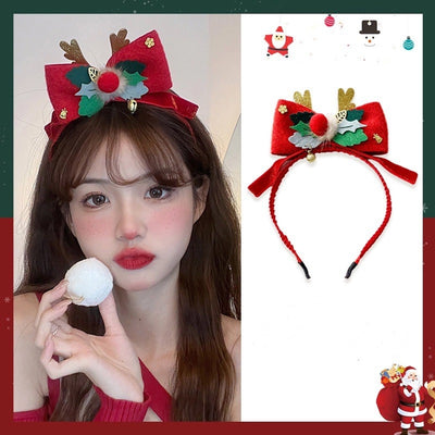 Christmas Cute Sweet Women's Antlers Imitation Antlers Flocking Hair Band