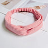 casual simple style stripe solid color cloth stripe hair band