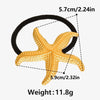 Women's Simple Style Starfish 304 Stainless Steel Plating Hair Tie