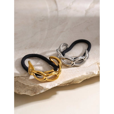 Women's Simple Style Classic Style 8-Shaped 304 Stainless Steel Plating Titanium Steel Hair Tie