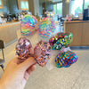 cute bow knot cloth sequins handmade hair clip 1 piece