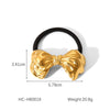 Simple Style Classic Style Women's Geometric Semi-Circular Arc Bow Knot 304 Stainless Steel Titanium Steel Hair Tie