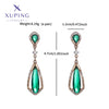 1 Pair Glam Luxurious XUPING Geometric Copper 18K Gold Plated Drop Earrings