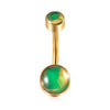 1 Piece Belly Rings Casual Elegant Vacation Geometric 304 Stainless Steel Plating Resin 18K Gold Plated