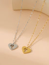 Jewelry Simple Style Classic Style Human Heart Shape 304 Stainless Steel 18K Gold Plated Hollow Out Stainless Steel Necklaces