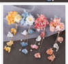 Flower headdress Hanfu hairpin silk flower hair accessories tassel side clip female ancient style headdress Flower hairpin flower clip accessories