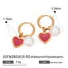 1 Pair Retro Sweet Simple Style Heart Shape 304 Stainless Steel 18K Gold Plated Drop Earrings