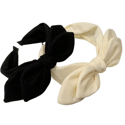 Headband autumn and winter rabbit ears headband female face washing headband Internet celebrity hairpin headdress high Skull top cute bow hairpin