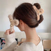 Autumn and Winter Plush Grab Clip Large  Shark Clip Back Head Hair Grab Hairpin Clip Women's Headwear Hair Clip