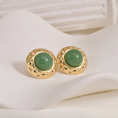 1 Pair Vintage Style Classic Style Shiny Geometric 304 Stainless Steel 18K Gold Plated Ear Studs