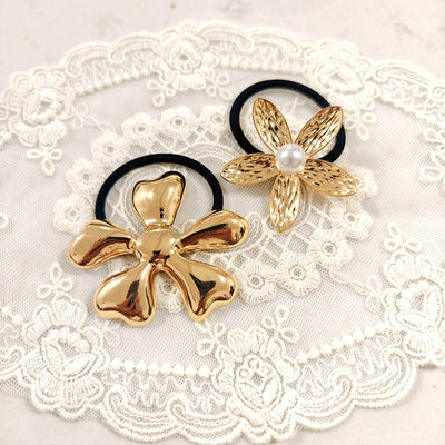 Women's Classic Style Scallop Starfish Flower 304 Stainless Steel Plating Hair Clip Hair Tie