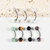 1 Piece Eyebrow Studs Casual Elegant Vacation Geometric 304 Stainless Steel Howlite Tiger Eye Eyebrow Studs