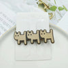 cartoon style cat acetic acid sheets handmade hair clip 1 piece