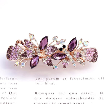 Rhinestone hairpin combination hot sale metal spring clip hair accessories ponytail clip hairpin antique headdress stall jewelry