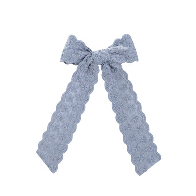 cute sweet flower bow knot cloth lace hair clip