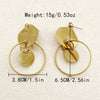 1 Pair IG Style Casual Vacation Geometric Plating 304 Stainless Steel 14K Gold Plated Drop Earrings