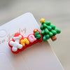 Christmas Fashion Girl'S Christmas Tree Arylic Hair Clip