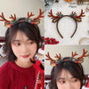 Christmas Cute Sweet Women's Antlers Imitation Antlers Flocking Hair Band