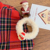 Christmas Cute Classic Style Women's Christmas Tree Santa Claus Christmas Socks Plush Hair Tie