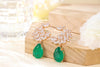 1 Pair Elegant Shiny Geometric Plating Copper Drop Earrings