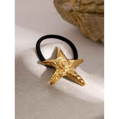 Women's Vacation Simple Style IG Style Pentagram 316 Stainless Steel  Plating Hair Tie