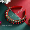 Christmas Elegant Cute Sweet Women's Halloween Pattern Colorful Bell Imitation Pearl Alloy Inlay Rhinestones Hair Band Party Headpieces