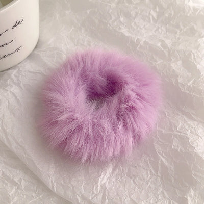 Autumn and Winter plush large intestine hair band female  Net red high ponytail hair rope tie hair rubber band ball hair rope