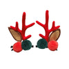 Christmas hairpin new plush Christmas flocking Elk Horn hairpin hair accessories children's holiday dress headdress