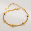 Simple Style Geometric Titanium Steel 18K Gold Plated Bracelets In Bulk