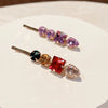 classic style solid color rhinestone diamond hair clip