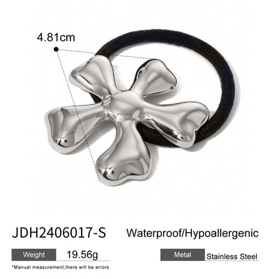 Women's Elegant Luxurious Classic Style Flower 304 Stainless Steel Hair Tie