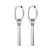 1 Pair Simple Style Rectangle Polishing 201 Stainless Steel Drop Earrings