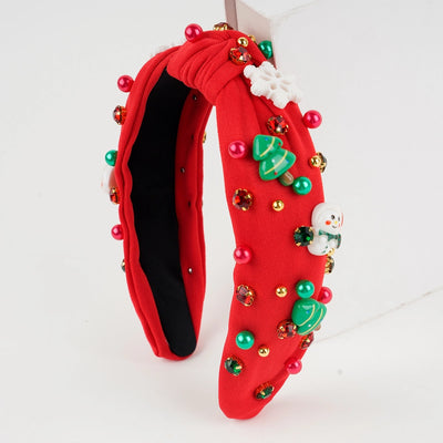 Christmas Cute Women's Christmas Tree Santa Claus Plastic Hair Band